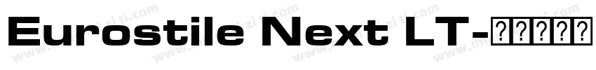 Eurostile Next LT字体转换